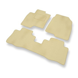 Tapis de Sol Velours adapté pour Chevrolet Captiva II SUV (2011-....) - Premium tapis de voiture - beige