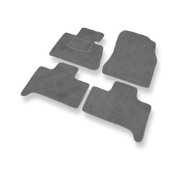 Tapis de Sol Velours adapté pour BMW X5 I E53 SAV (1999-2006) - Premium tapis de voiture - gris