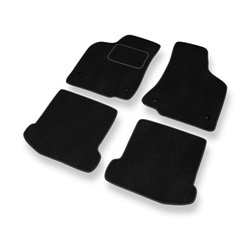 Tapis de Sol Velours adapté pour Volkswagen Polo III Classic, Hayon, SW (1994-2001) - Premium tapis de voiture - noir