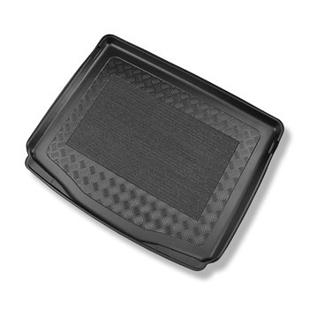 Tapis de coffre adapté pour Ford Kuga III SUV (04.2020-....) - bac de coffre - protection de coffre voiture - avec roue de secours à usage temporaire ou kit de réparation; aussi pour hybrides