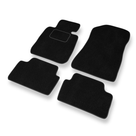 Tapis de Sol Velours adapté pour BMW 1 E81/E87 (2004-2013) - Premium tapis de voiture - noir