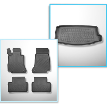 Kit tapis de coffre et tapis de voiture TPE pour: Mercedes-Benz Classe E W213 Pl