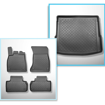 Kit tapis de coffre et tapis de voiture TPE pour: Audi Q5 II FY SUV (01.2017-08.