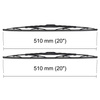 Balais d'essuie-glace de pare-brise adaptés pour Mitsubishi Pajero III SUV (02.2000-08.2006) - balais standard
