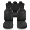 Housses de siège adaptées pour Peugeot 207 (2006-2013) - housse siege voiture universelles - couverture siege - UNE-GR