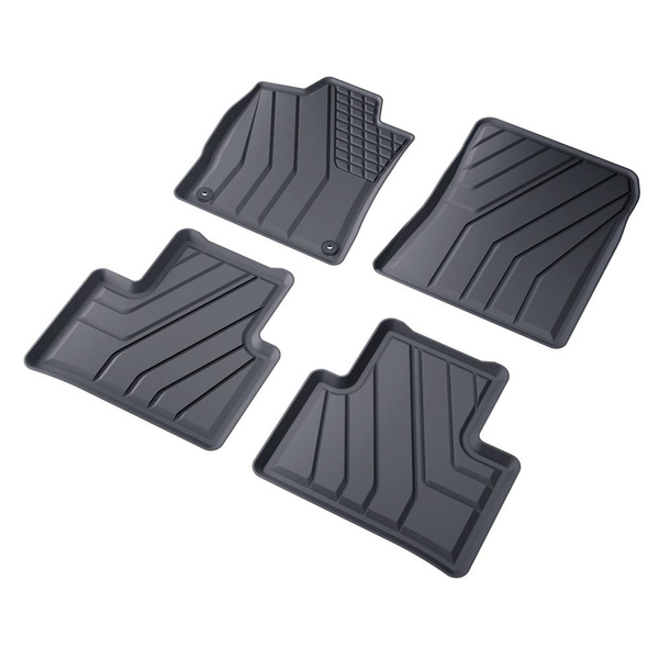 Tapis de sol en TPE adapté pour DS 4 Hatchback (11.2021-....) - tapis de voiture - noir