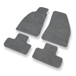 Tapis de Sol Velours adapté pour Alfa Romeo Spider V (1994-2006) - Premium tapis de voiture - gris